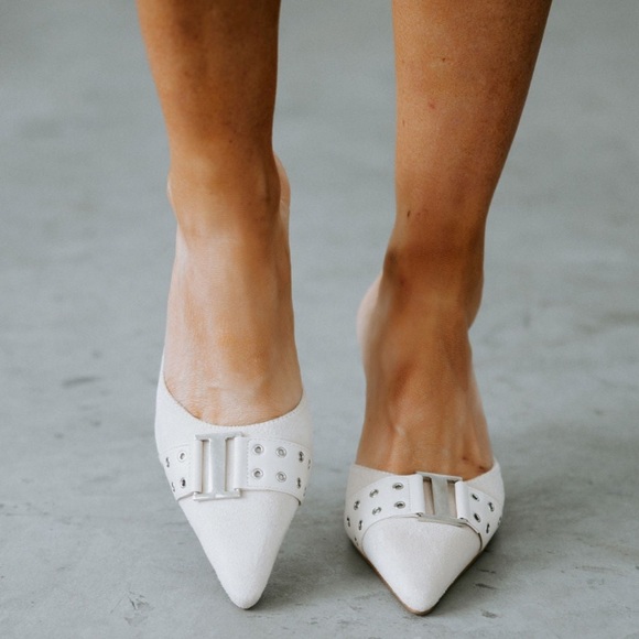 Lemonade Pointed Stiletto High Heel Slip On Beige Womens Size 6.5 - Picture 2 of 11